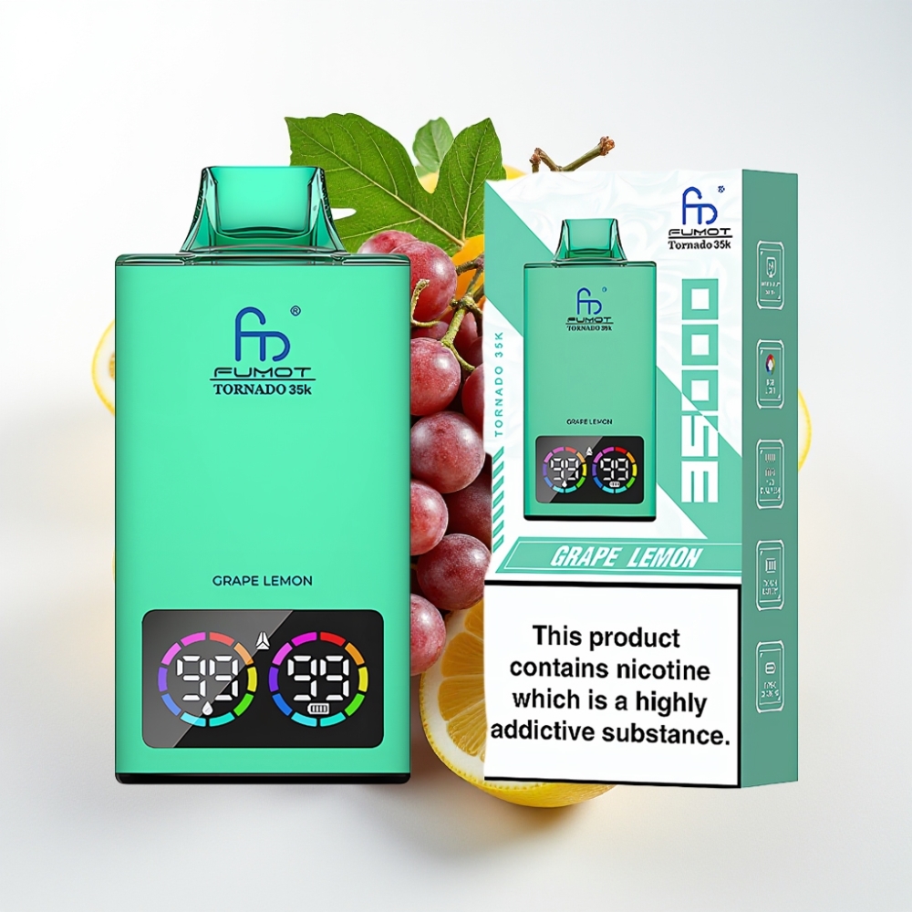 Fumot Tornado 35000 Dual Mesh Uva Limón RGB