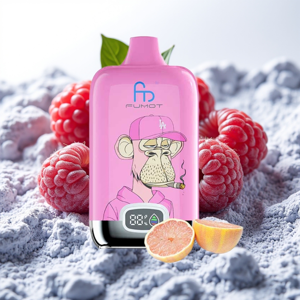 Fumot Tornado Digital Box 12000 Puffs 20ml Arándano Frambuesa Tipo-C 550mAh