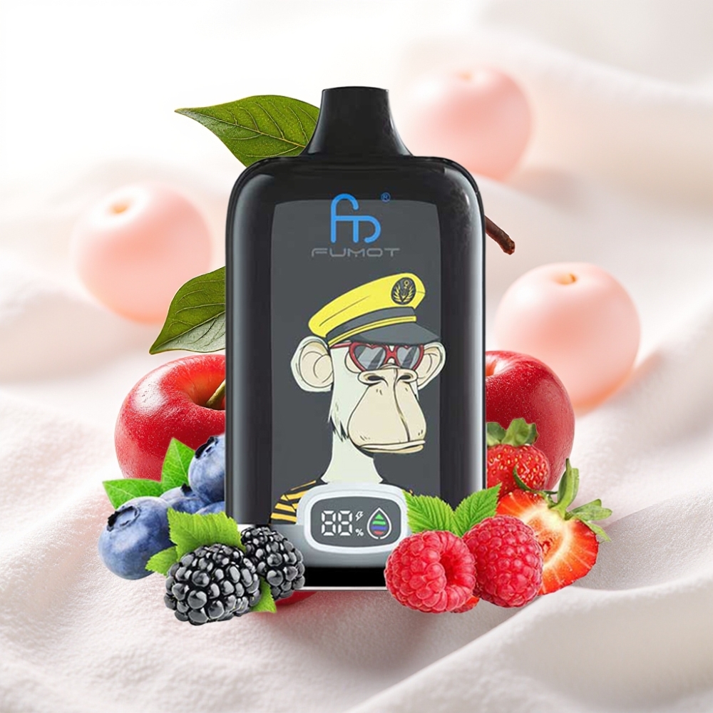 Fumot Tornado Digital Box 12000 Puffs 20ml Cereza Batería 550mAh Tipo-C