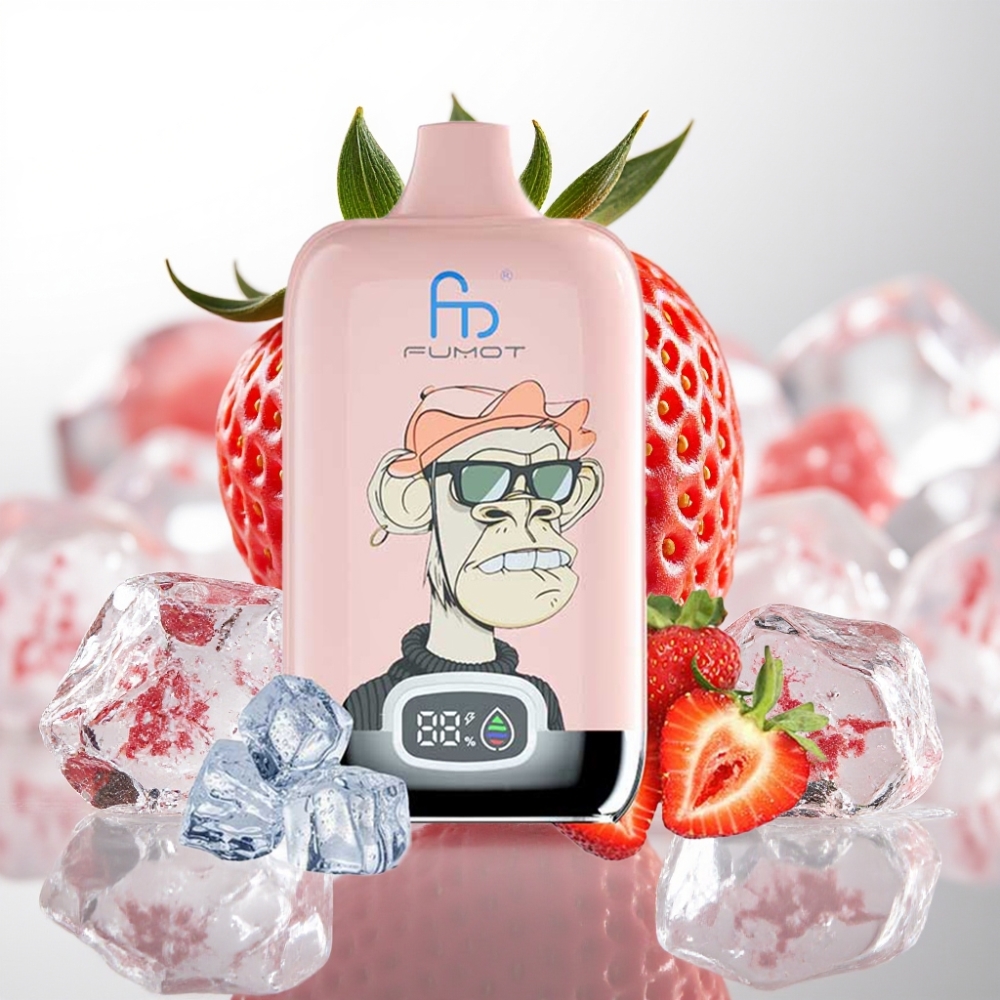 Fumot Tornado Digital Box 12000 Puffs 20ml Fresa Helada