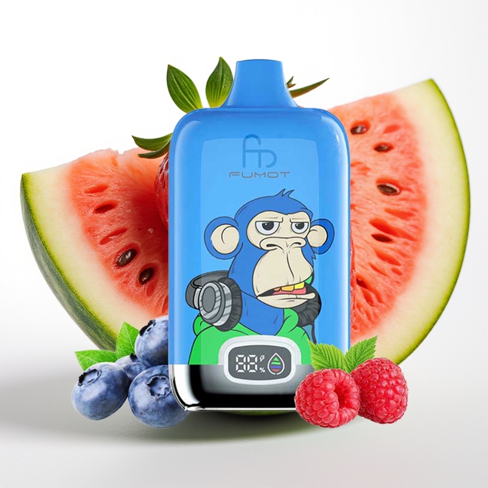 Fumot Tornado Digital Box 12000 Puffs 20ml Fresa Sandía