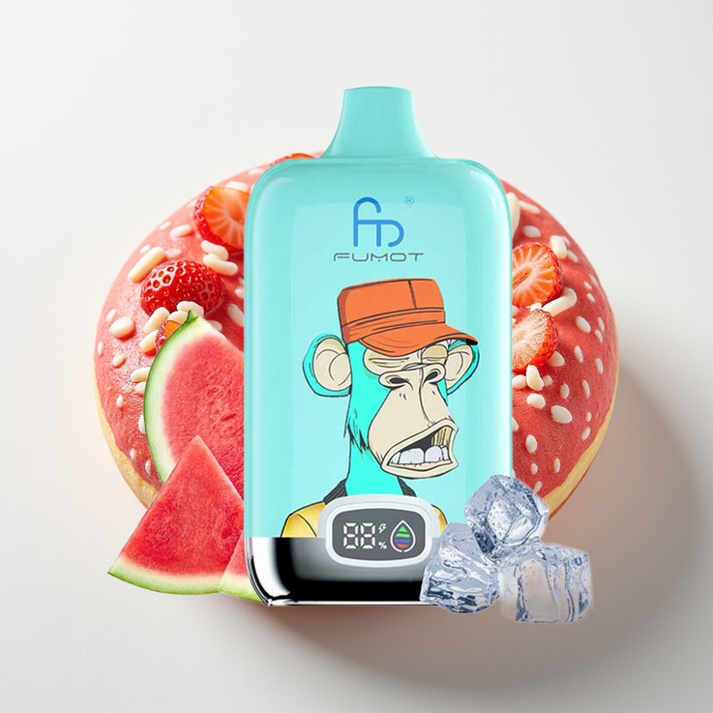 Fumot Tornado Digital Box 12000 Puffs 20ml Rosquilla de Fresa Batería 550mAh