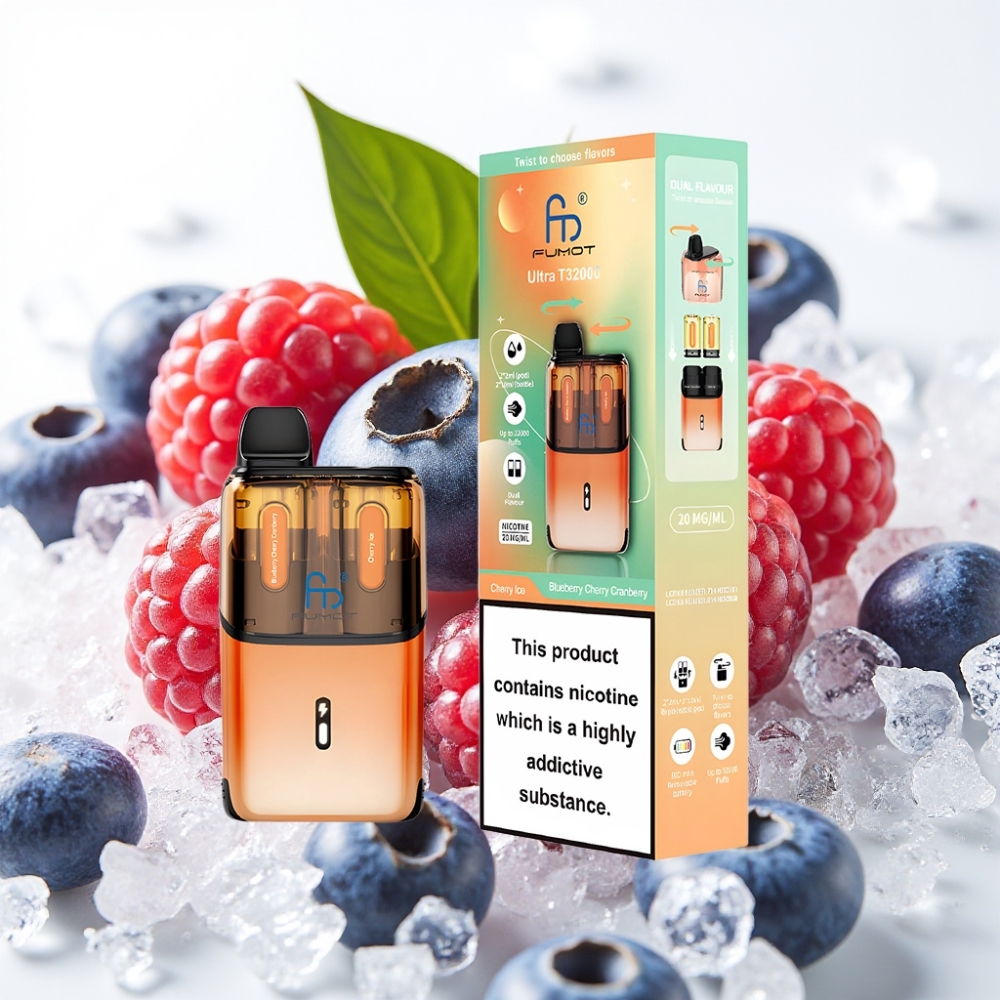 Fumot Ultra T32000 24ml 20mg Arándano Cereza - Cereza Helada