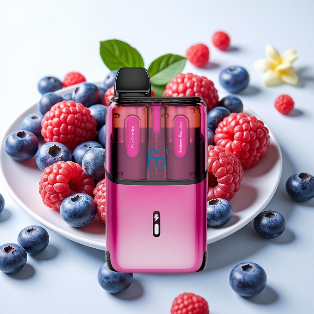 Fumot Ultra T32000 24ml 800mAh Carga Rápida Type-C Malla Avanzada Blue Razz Ice - Arándano Frambuesa
