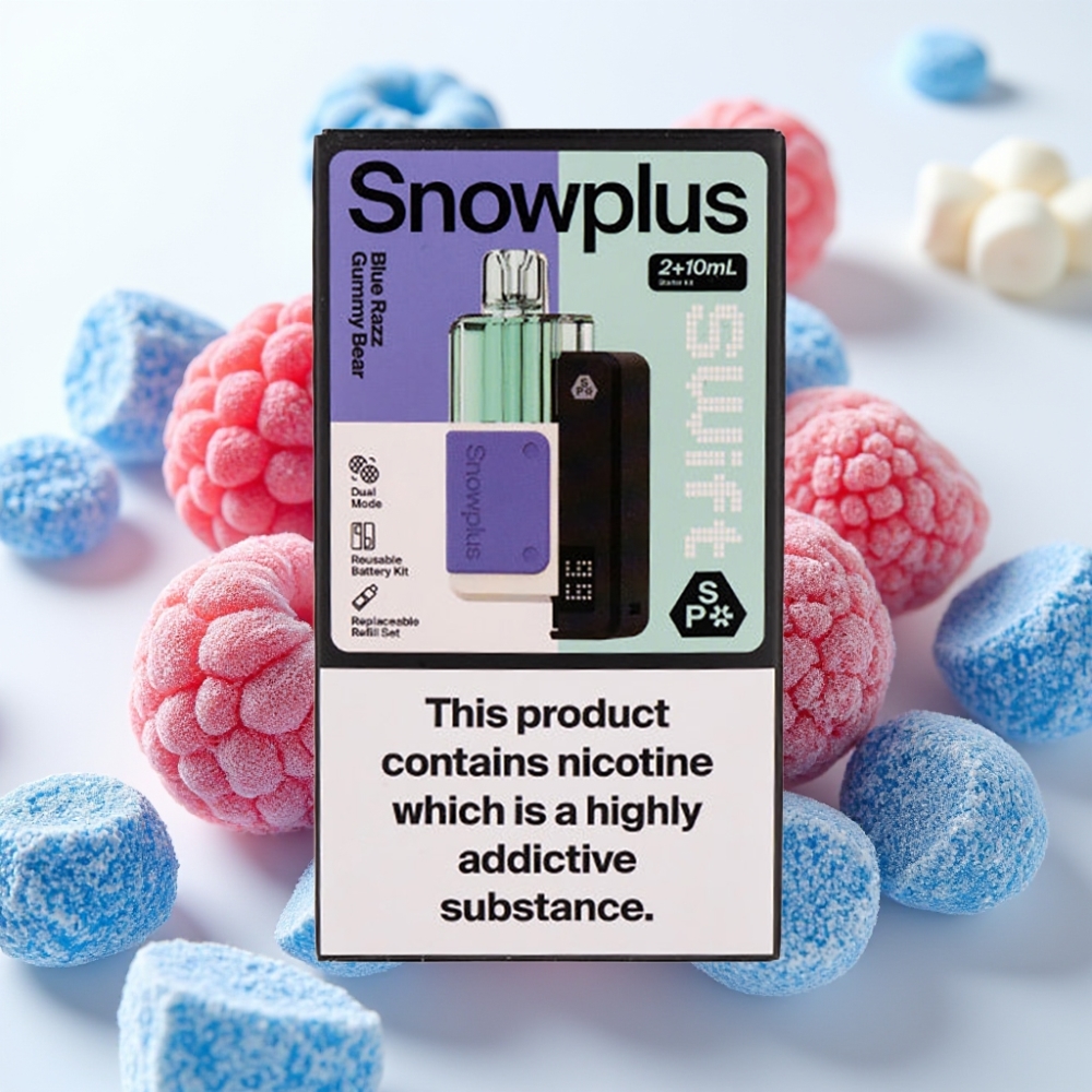 Snowplus Swift 5000 Puffs Doble Malla 1000mAh 2% Osito de Goma Arándano Azul