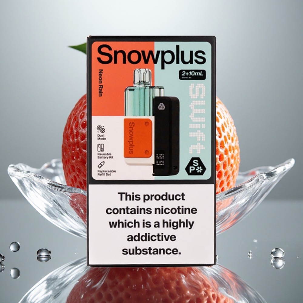 Snowplus Swift 5000 Puffs Kit Prellenado Dual Mesh 1000 mAh Lluvia Neón