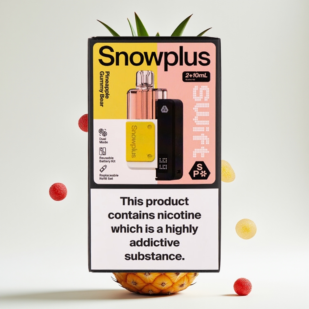 Snowplus Swift 5000 Puffs Kit Prellenado Dual Mesh 1000mAh Osito de Goma Piña
