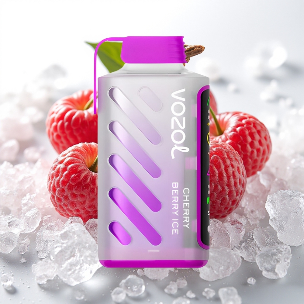 VOZOL Gear Power 20000 Puffs Cereza Berry Hielo S.i.L.C. Tech Dual Mesh Coil 20mL