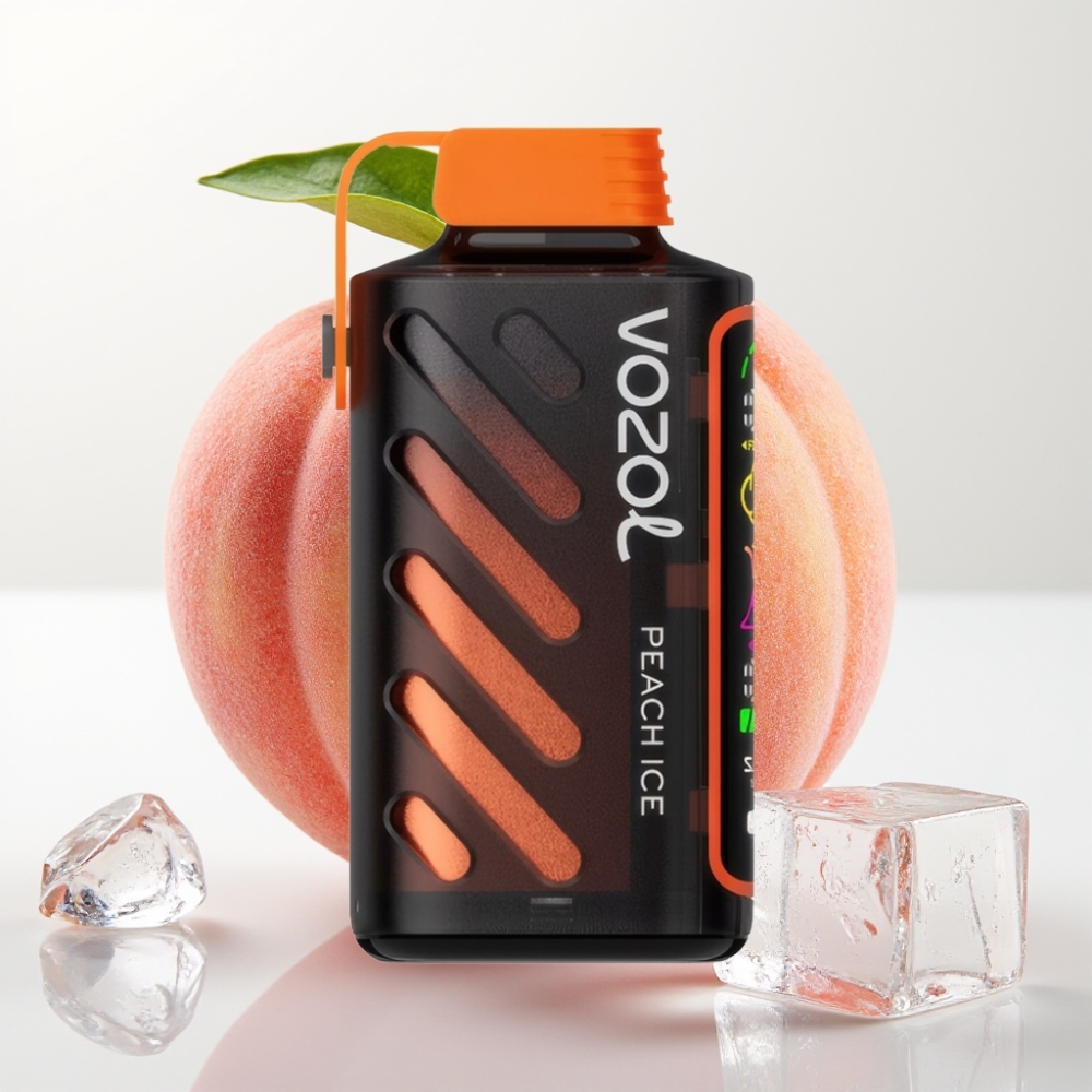 VOZOL Gear Power 20000 Puffs S.i.L.C. Tech 20mL 5% Durazno Hielo