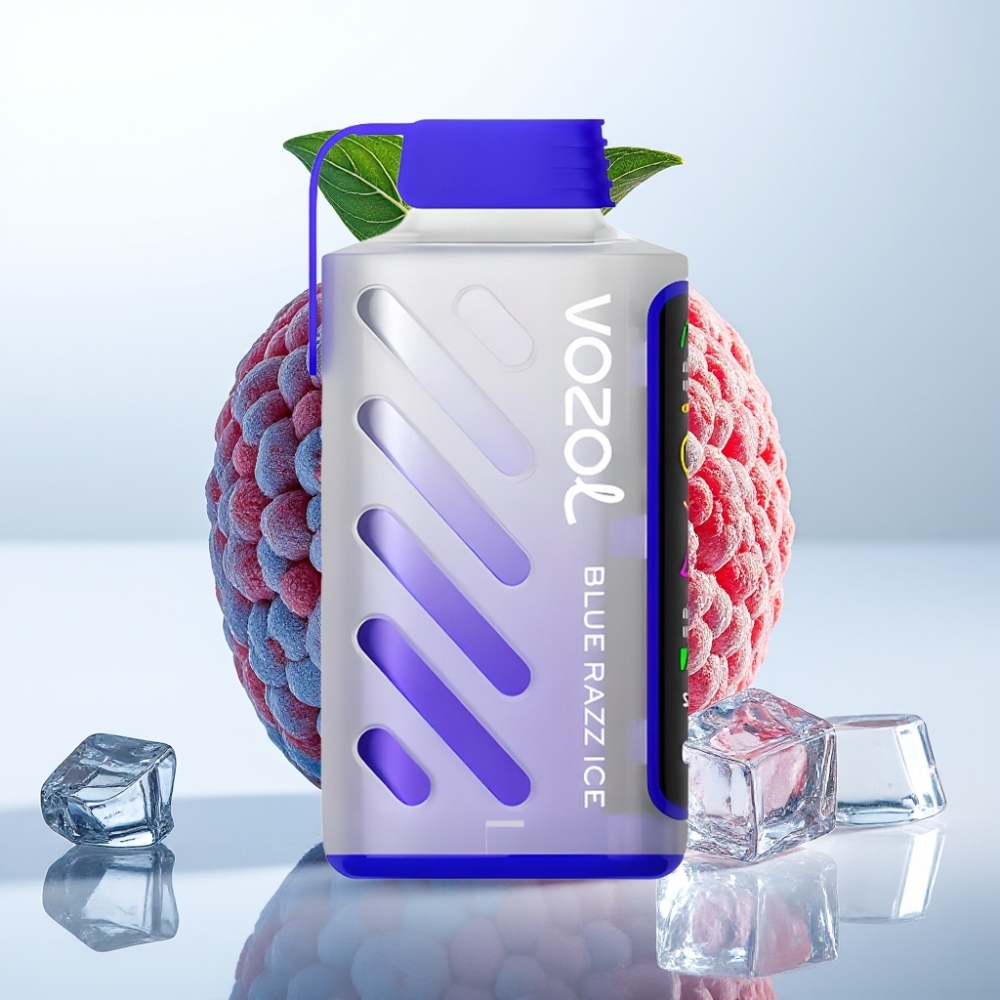 VOZOL Gear Power 20000 Puffs S.i.L.C. Tech Dual Mesh Coil 20mL 5% Frambuesa Azul Hielo