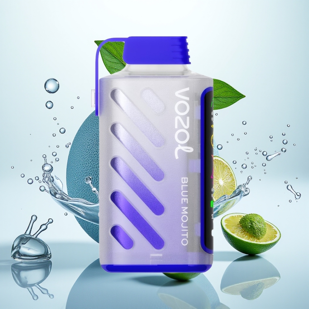 VOZOL Gear Power 20000 Puffs S.i.L.C. Tech Dual Mesh Coil 20mL 5% Mojito Azul