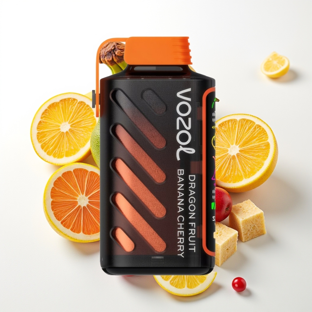 VOZOL Gear Power 20000 Puffs S.i.L.C. Tech Dual Mesh Coil Fruta Dragón Banana Cereza