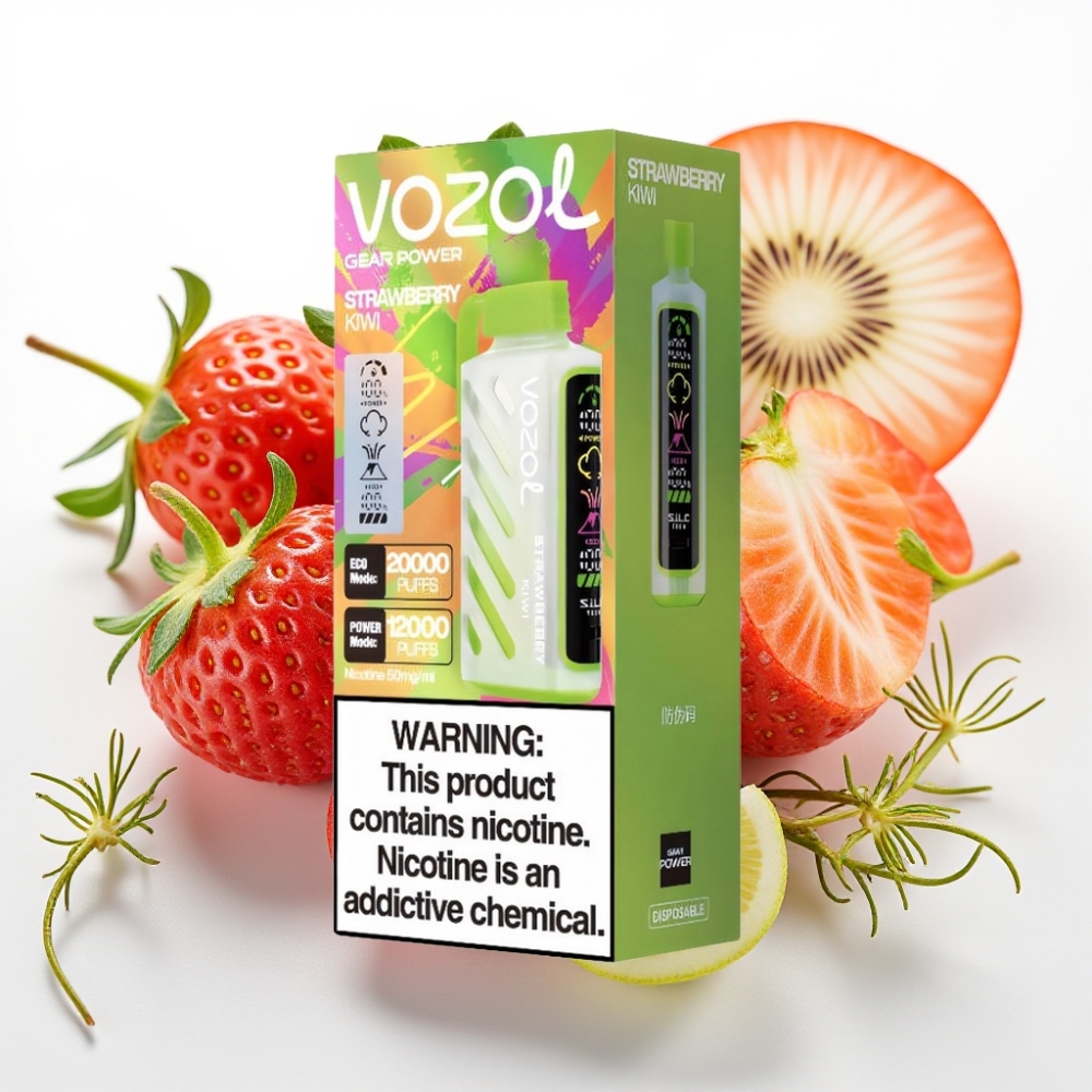 VOZOL Gear Power 20000 Puffs S.i.L.C. Tech Dual Mesh Fresa Kiwi