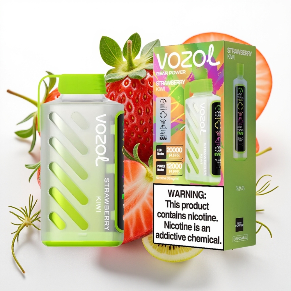 VOZOL Gear Power 20000 Puffs S.i.L.C. Tech Dual Mesh Fresa Kiwi