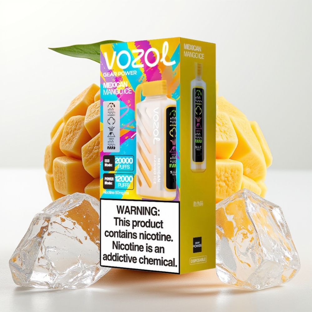 VOZOL Gear Power 20000 Puffs S.i.L.C. Tech Dual Mesh Mango Mexicano Hielo