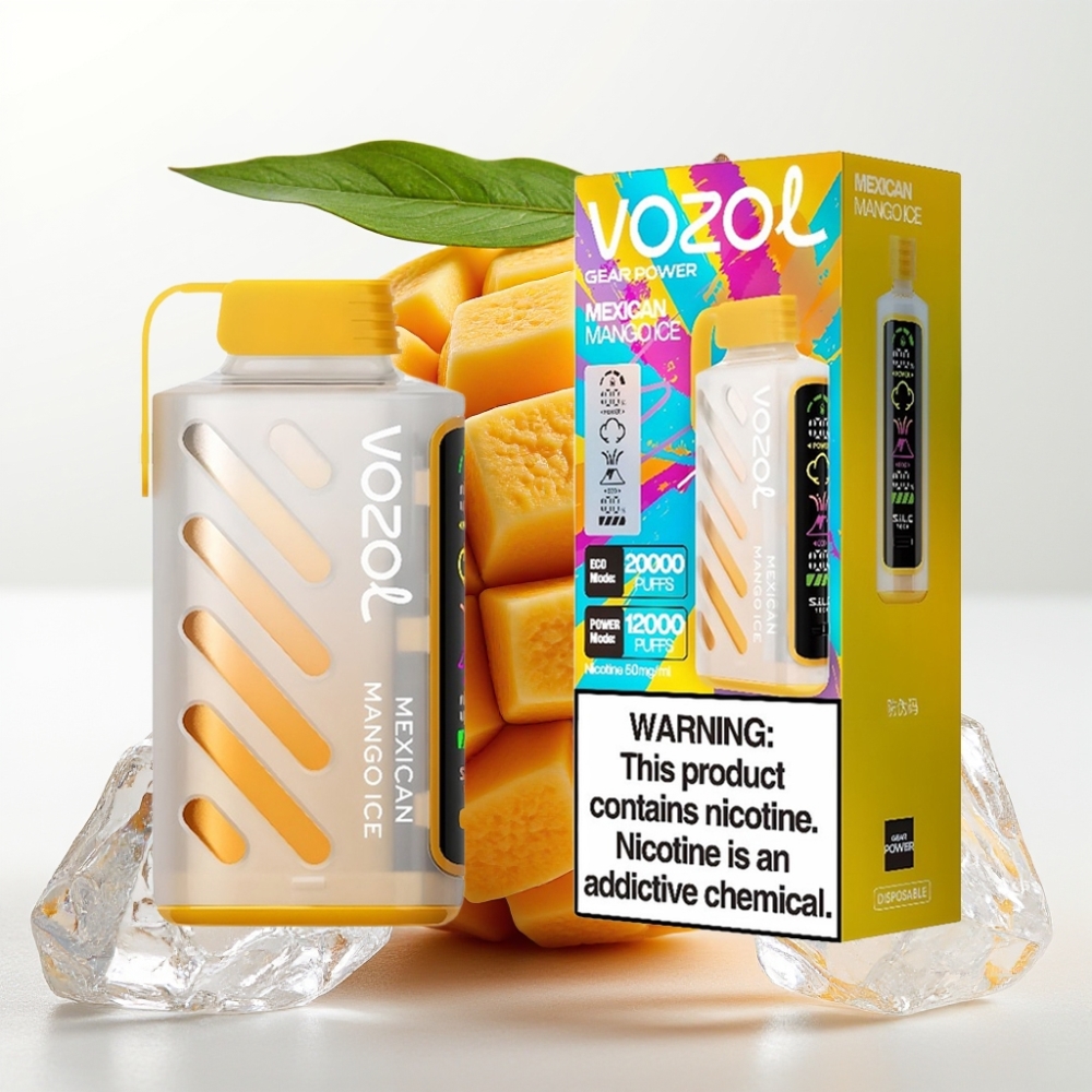 VOZOL Gear Power 20000 Puffs S.i.L.C. Tech Dual Mesh Mango Mexicano Hielo