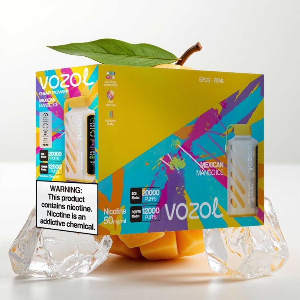 VOZOL Gear Power 20000 Puffs S.i.L.C. Tech Dual Mesh Mango Mexicano Hielo