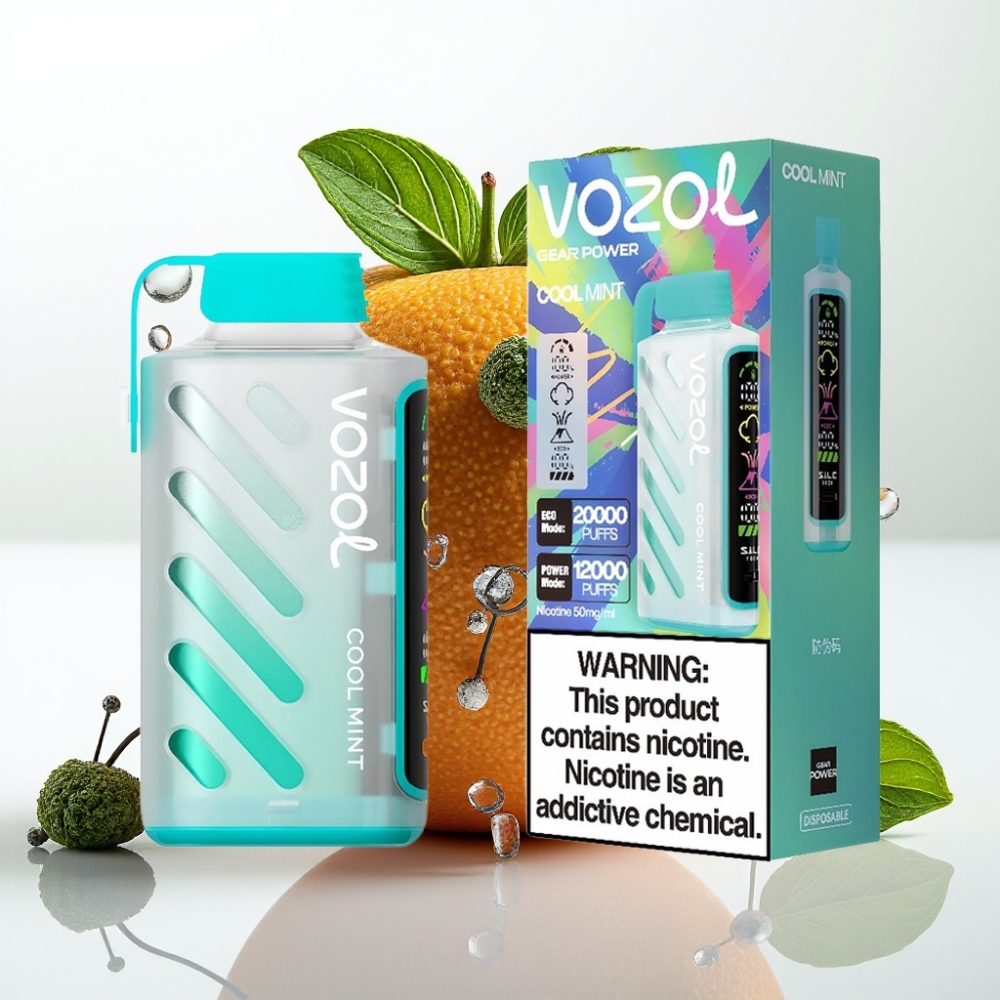 VOZOL Gear Power 20000 Puffs S.i.L.C. Tech Dual Mesh Menta Refrescante