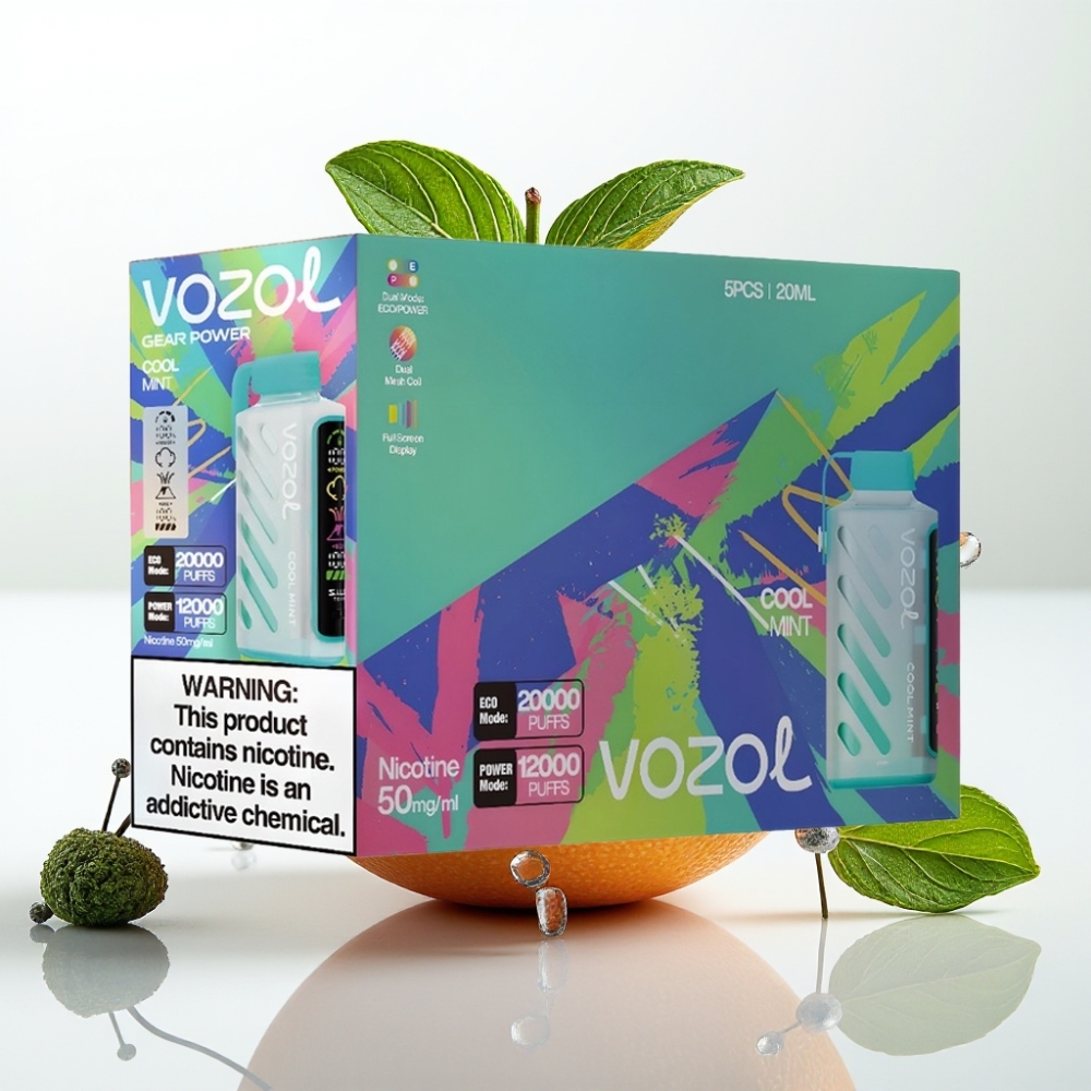 VOZOL Gear Power 20000 Puffs S.i.L.C. Tech Dual Mesh Menta Refrescante