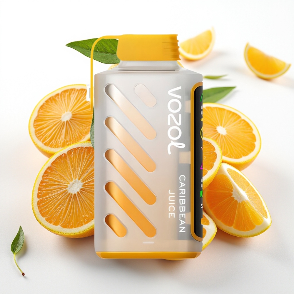 VOZOL Gear Power 20000 Puffs con S.i.L.C. Tech, Dual Mesh Coil, Pantalla Completa, Jugo Caribeño