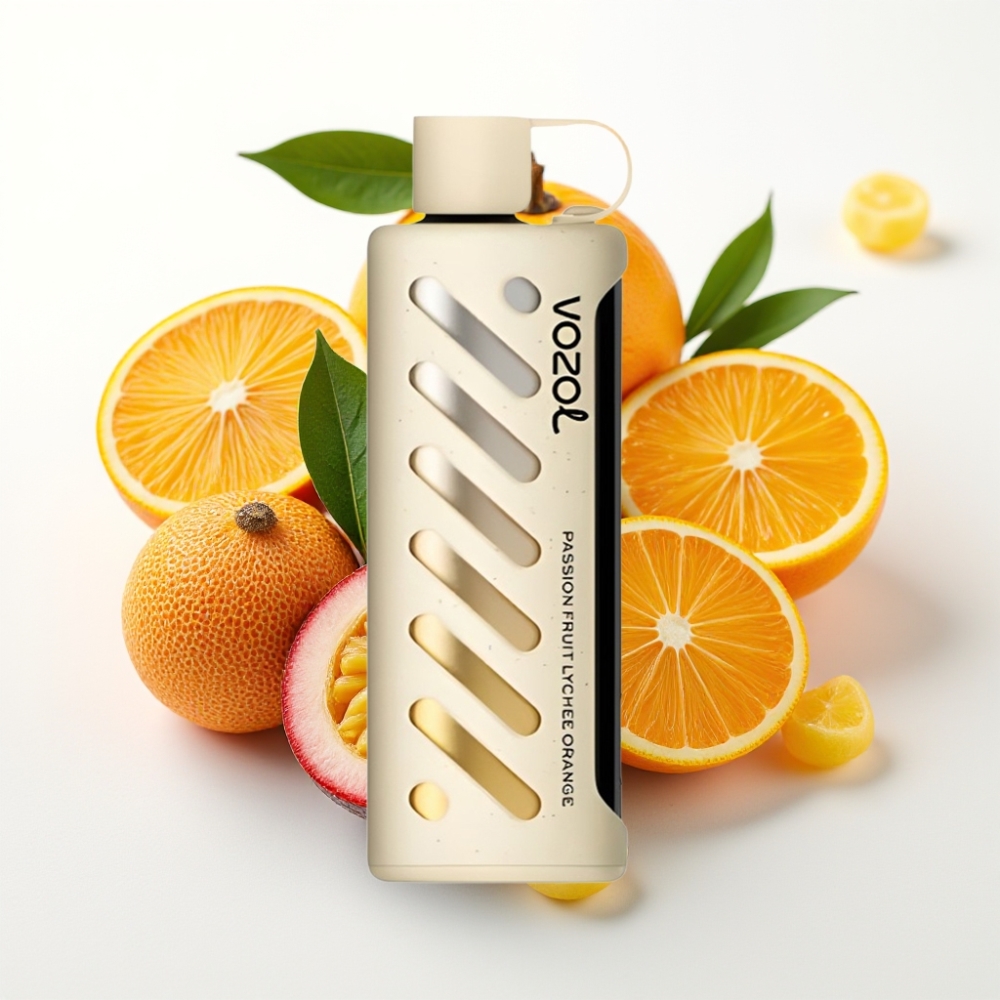 VOZOL Gear Shisha 25000 Puffs 1000mAh 5mg S.i.L.C Tech Maracuyá Lichi Naranja