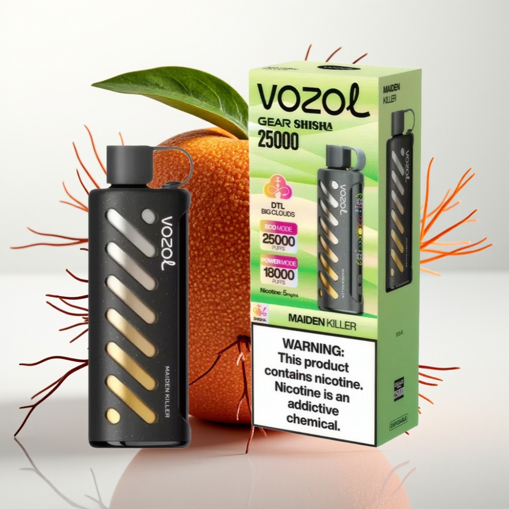 VOZOL Gear Shisha 25000 Puffs 5mg Asesino de Doncellas S.i.L.C Tech 1000mAh Dual Mesh