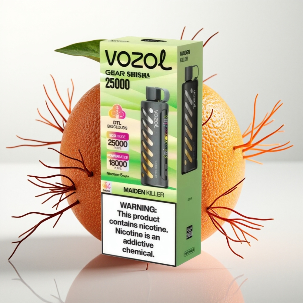 VOZOL Gear Shisha 25000 Puffs 5mg Asesino de Doncellas S.i.L.C Tech 1000mAh Dual Mesh
