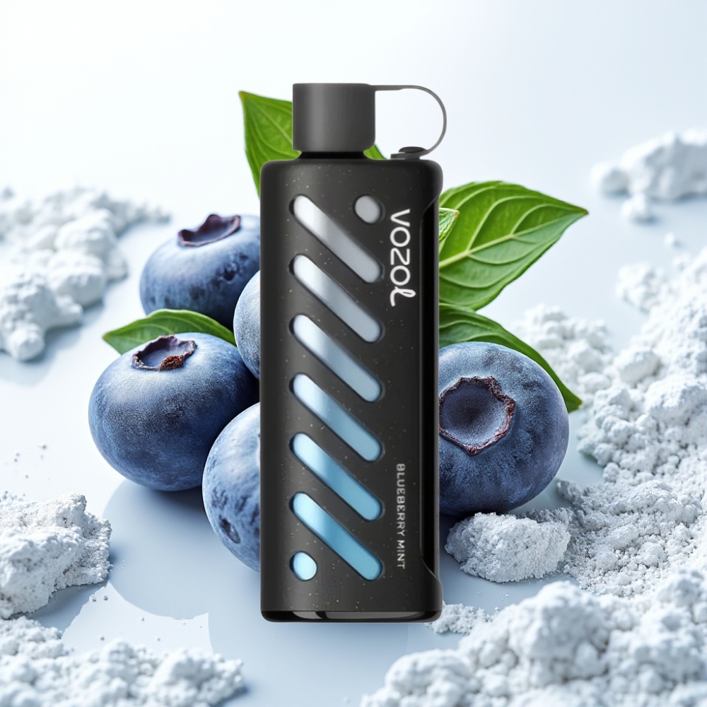 VOZOL Gear Shisha 25000 Puffs Menta Arándano S.i.L.C Tech Dual Mesh 1000mAh