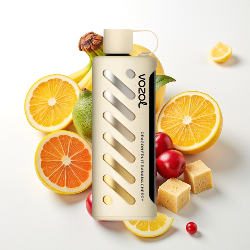 VOZOL Gear Shisha 25000 Puffs S.i.L.C Tech 1000mAh 5mg/ml Fruta del Dragón Plátano Cereza
