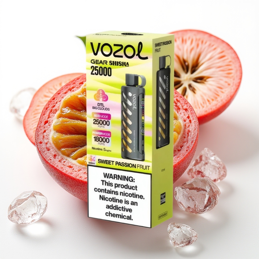 VOZOL Gear Shisha 25000 Puffs S.i.L.C Tech 1000mAh Maracuyá Dulce