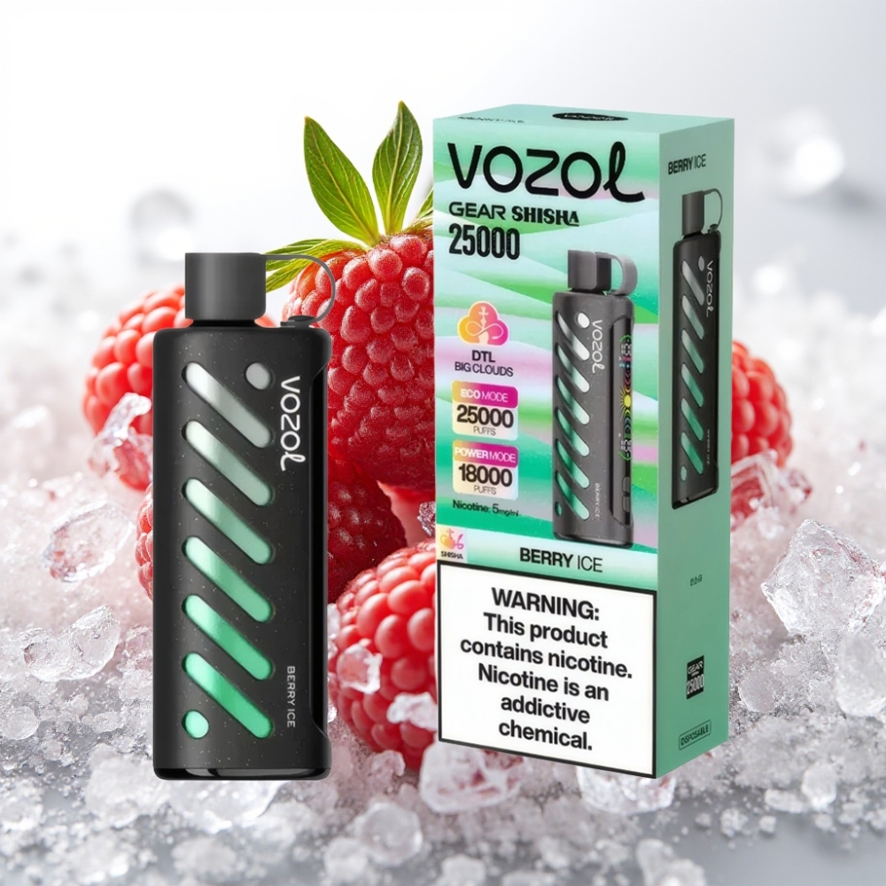 VOZOL Gear Shisha 25000 Puffs S.i.L.C Tech Baya Hielo