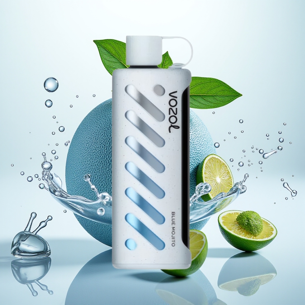 VOZOL Gear Shisha 25000 Puffs S.i.L.C Tech Dual Mesh Mojito Azul