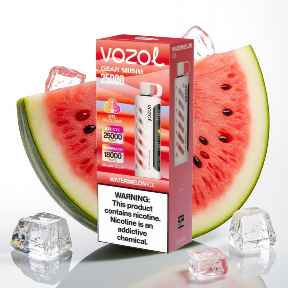 VOZOL Gear Shisha 25000 Puffs S.i.L.C Tech Sandía Helada