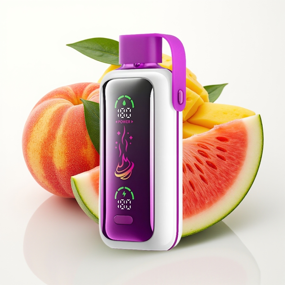 VOZOL Star 20000 Puffs 2.2" Pantalla HD Dual Mesh 650mAh Melocotón Mango Sandía