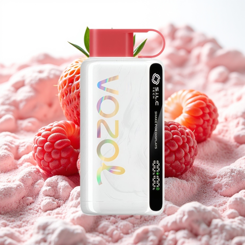VOZOL STAR 9000/12000 Vape Desechable con Carga Rápida 30%, Fresa Frambuesa Cereza