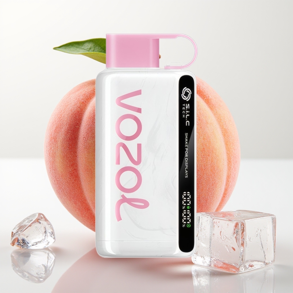 VOZOL STAR 9000/12000 Vibra TECH Recargable Rápido Melocotón Hielo