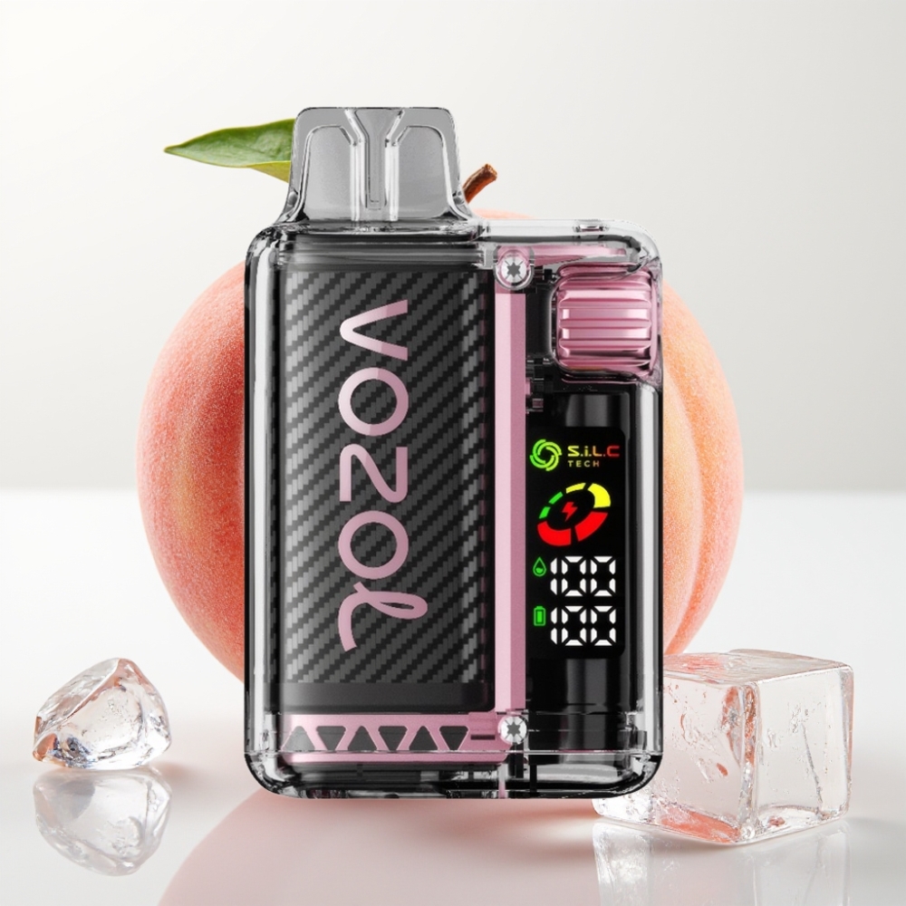VOZOL Vista 20000 Puffs 650mAh 2% Nic OLED Durazno Hielo MCU PCR TPD